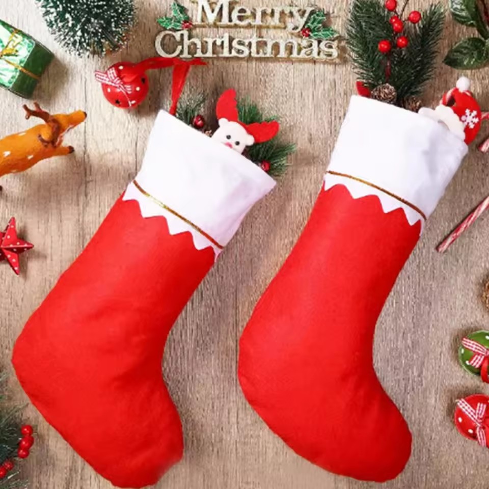 Christmas Stocking Hanging - 1/3/6 calze natalizie, decorazioni per feste