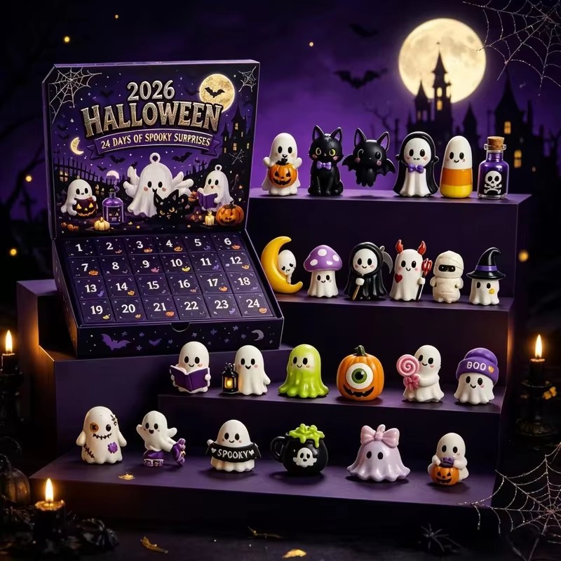 Advent Calendar Gift - NUOVO Calendario dell'Avvento di Halloween, Scatola