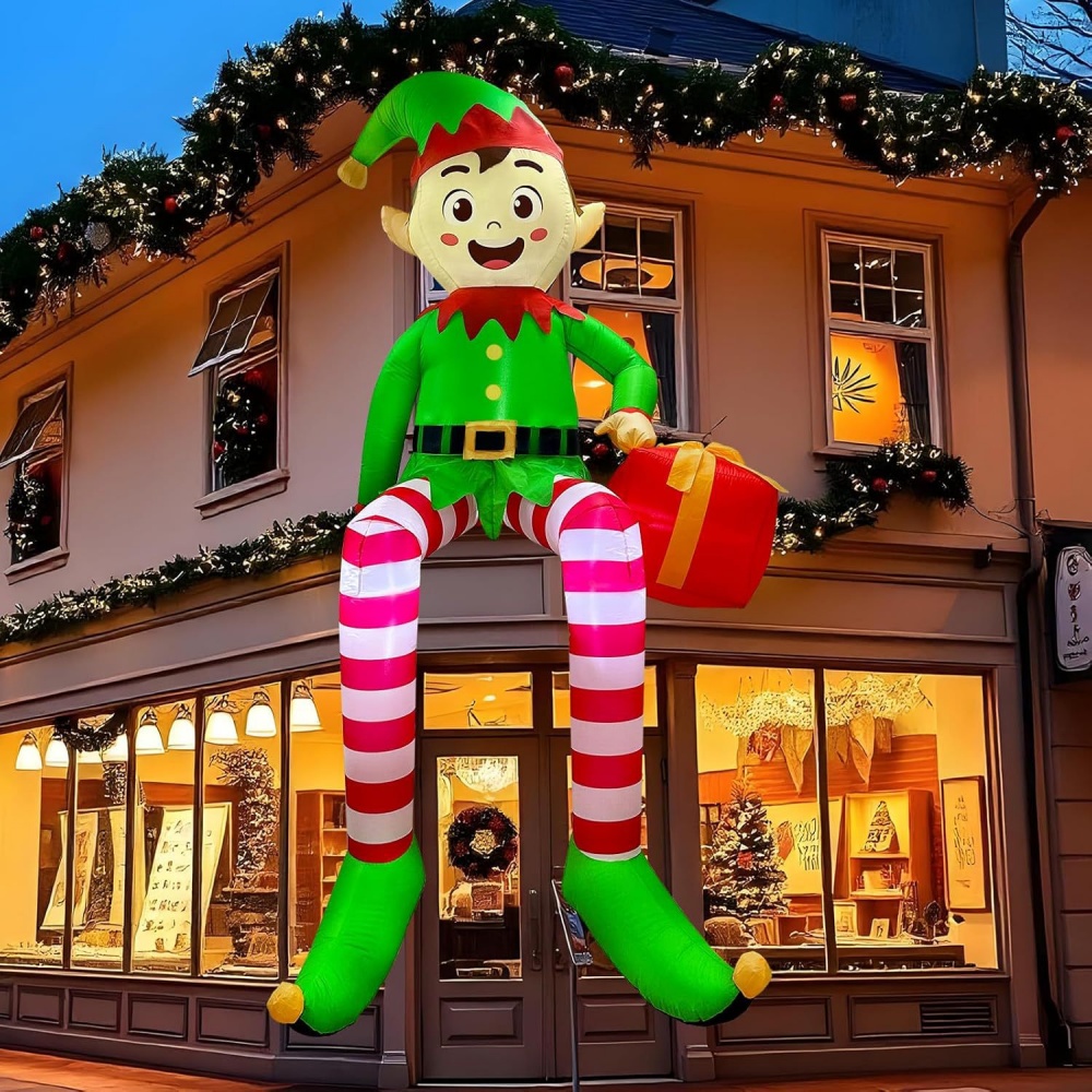 Christmas Lights Outdoor - Gonfiabili natalizi da 8 piedi seduti