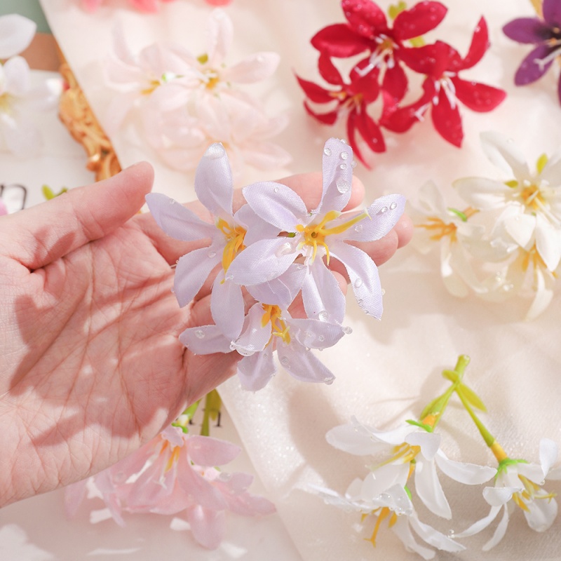 10 pezzi teste di fiori artifi - Christmas Wreath Fake recensione e prezzo